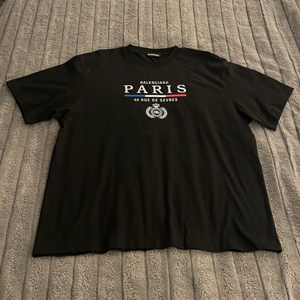 Balenciaga Black Paris T-Shirt